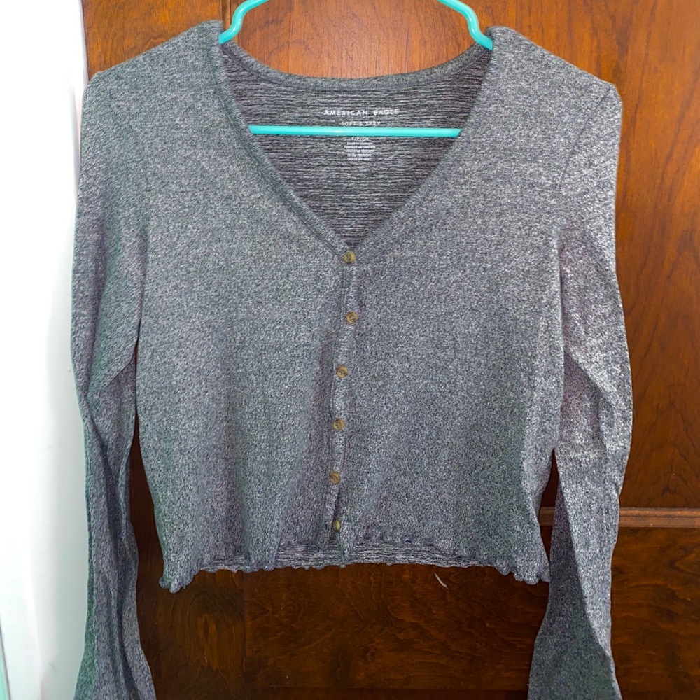 american eagle long sleeve crop top